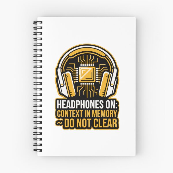 Item preview, Headphones On Context In Memory Developer Gift designed and sold by Ixnor.