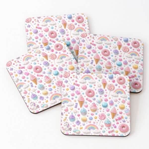 Item preview, Pastel Candy Dream – Rainbow Sweets & Kawaii Treats Pattern designed and sold by HO•Designs.