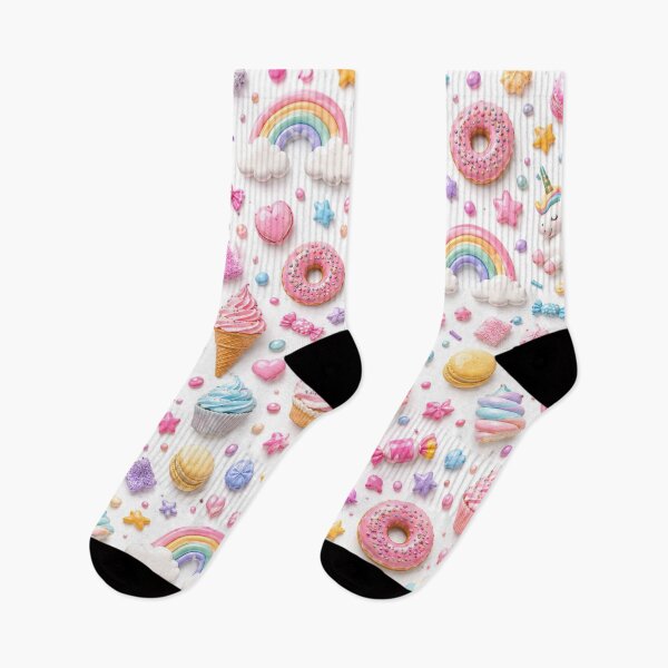 Item preview, Pastel Candy Dream – Rainbow Sweets & Kawaii Treats Pattern designed and sold by HO•Designs.