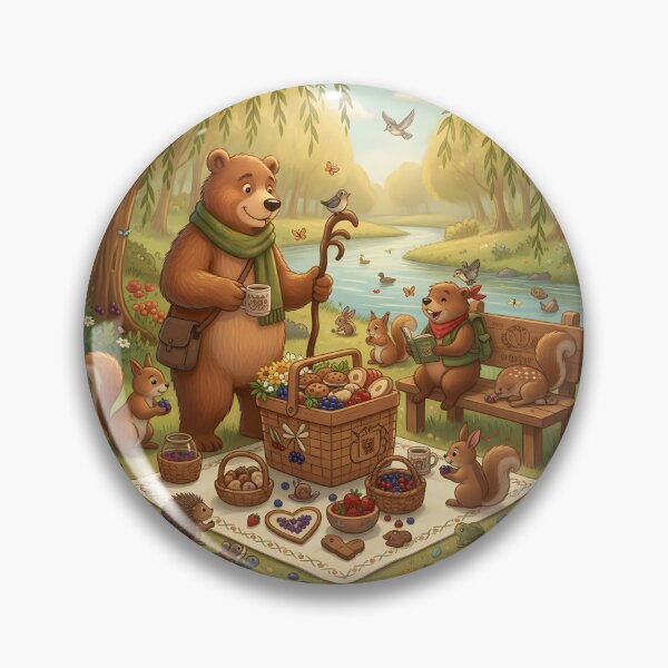Item preview, Woodland Gathering | Happy Beaver Adventures designed and sold by Clothes With Smiling Animals Walt Gral.