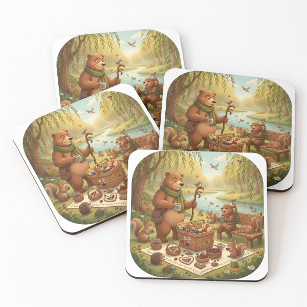 Item preview, Woodland Gathering | Happy Beaver Adventures designed and sold by Clothes With Smiling Animals Walt Gral.