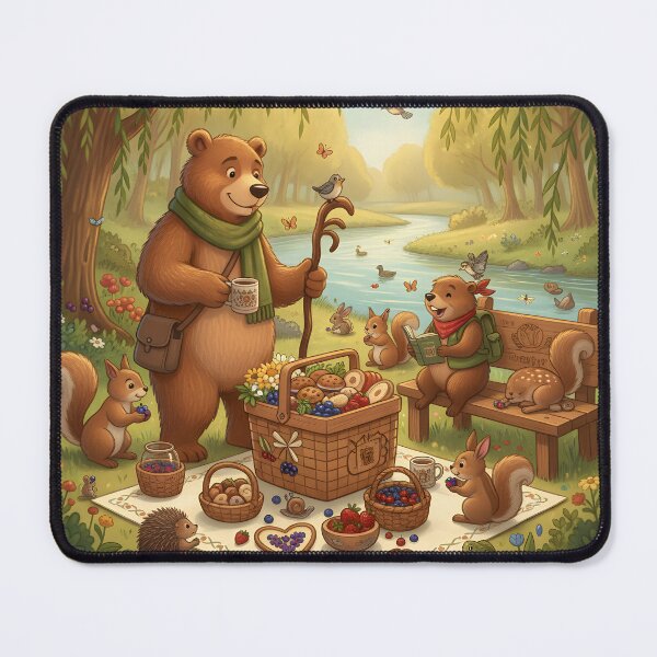 Item preview, Woodland Gathering | Happy Beaver Adventures designed and sold by Clothes With Smiling Animals Walt Gral.
