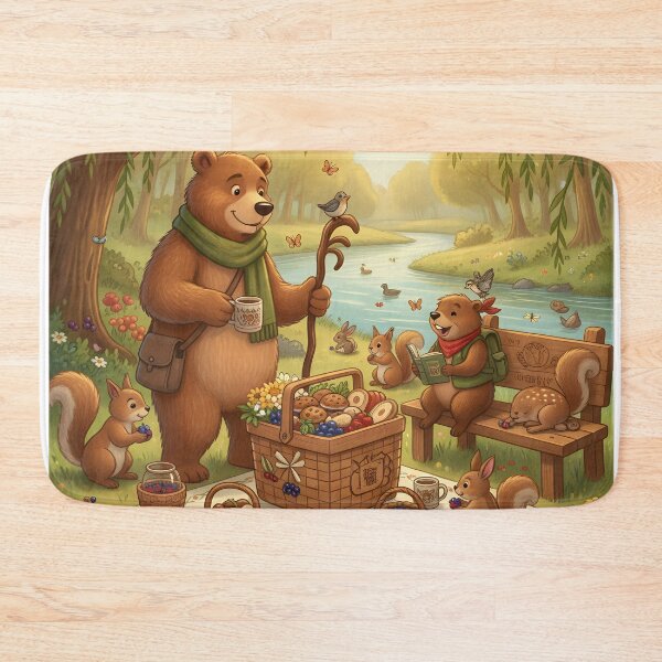 Item preview, Woodland Gathering | Happy Beaver Adventures designed and sold by Clothes With Smiling Animals Walt Gral.