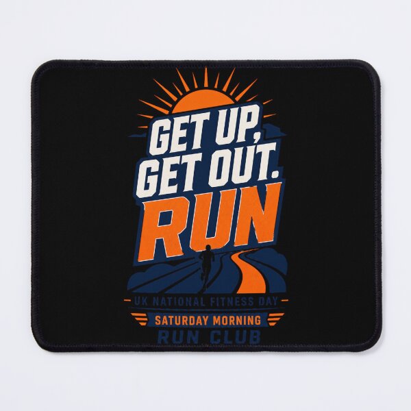 Item preview, Get Up Get Out Run UK Fitness Day Running Design designed and sold by BearLoveDesign.