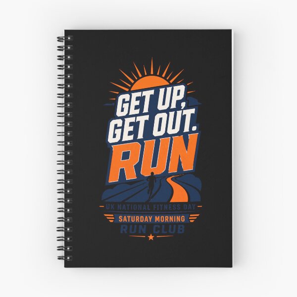 Item preview, Get Up Get Out Run UK Fitness Day Running Design designed and sold by BearLoveDesign.