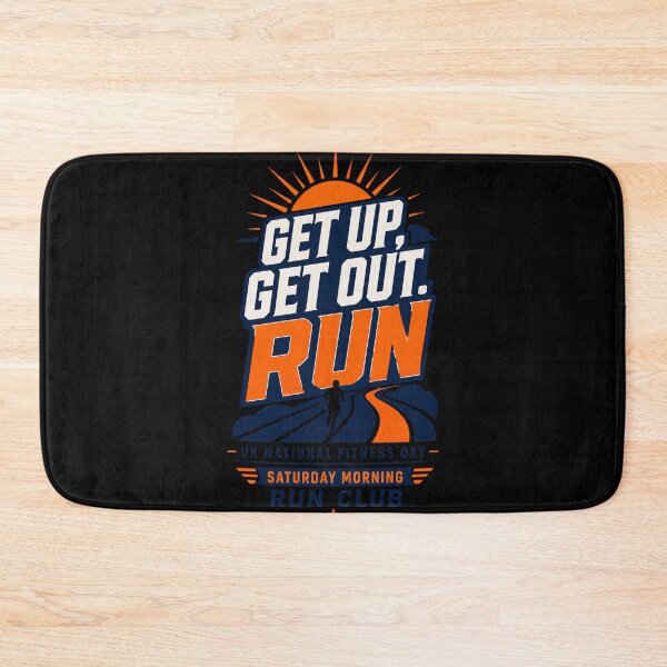 Item preview, Get Up Get Out Run UK Fitness Day Running Design designed and sold by BearLoveDesign.