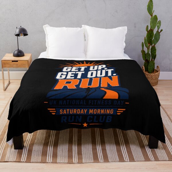 Item preview, Get Up Get Out Run UK Fitness Day Running Design designed and sold by BearLoveDesign.