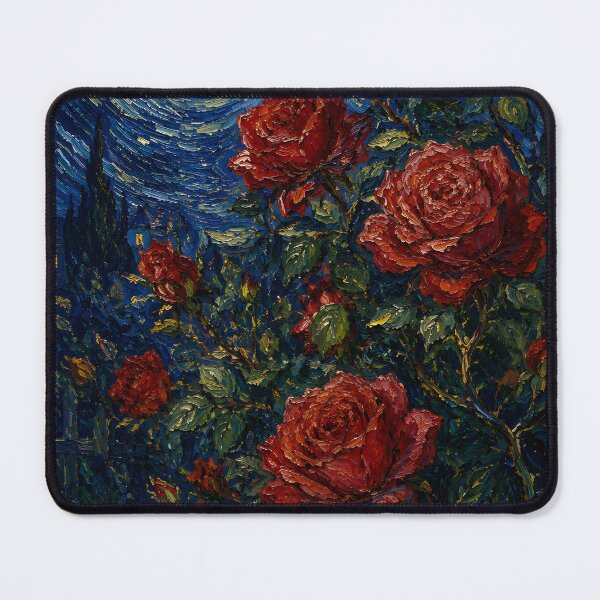 Item preview, Red Roses Under Moonlight Romantic Floral Night designed and sold by GutyzDesignsES.