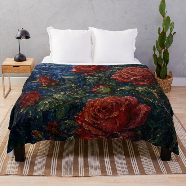 Item preview, Red Roses Under Moonlight Romantic Floral Night designed and sold by GutyzDesignsES.