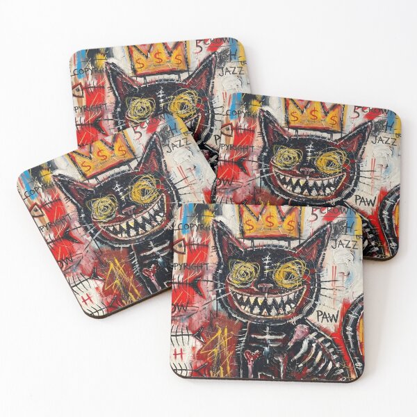 Item preview, Basquiat Cat designed and sold by HeyGlad.