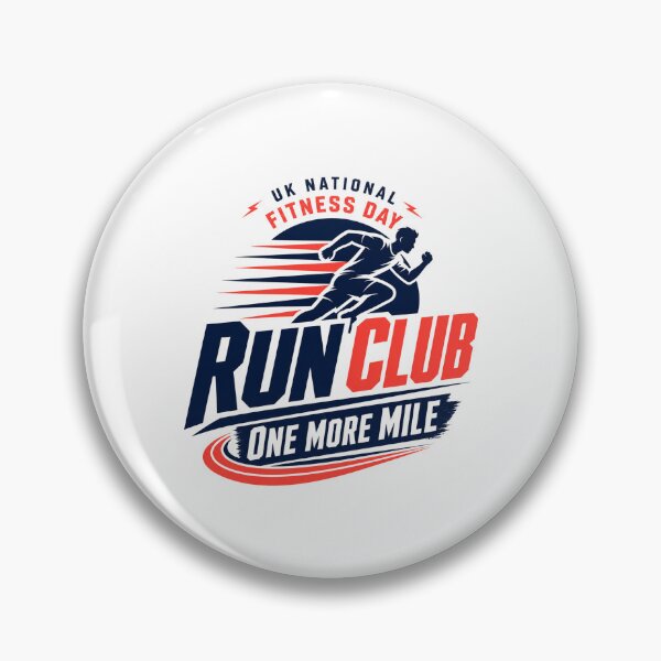 Item preview, UK National Fitness Day Run Club One More Mile designed and sold by BearLoveDesign.