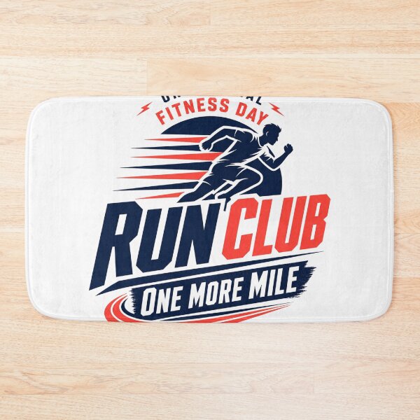 Item preview, UK National Fitness Day Run Club One More Mile designed and sold by BearLoveDesign.