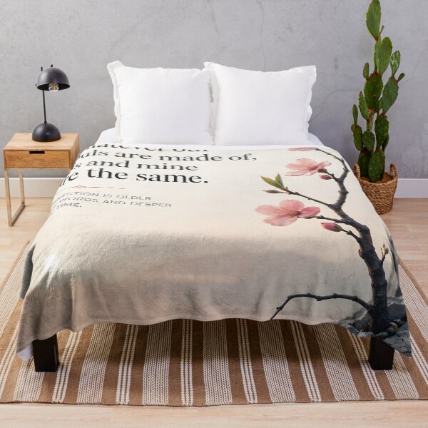 Item preview, Soulmate Quote Eternal Love Cherry Blossom Romance designed and sold by GutyzDesignsES.