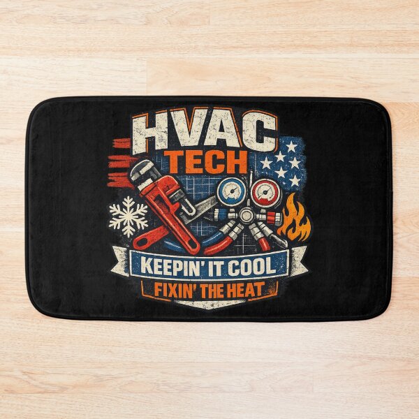 Item preview, HVAC Tech American Flag Cooling & Heating Tools Design designed and sold by FrozenHeat97.