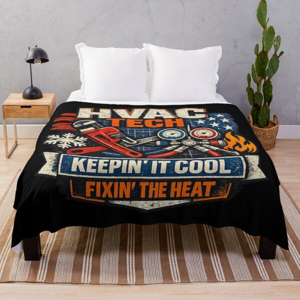 Item preview, HVAC Tech American Flag Cooling & Heating Tools Design designed and sold by FrozenHeat97.