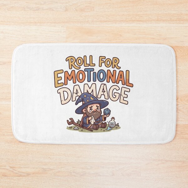 Item preview, Roll for Emotional Damage – Funny D&D RPG Sticker – Tabletop Gaming designed and sold by WaterWhisker.