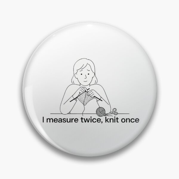 Item preview, Knitter with Gauge Swatch designed and sold by NiftyWrx.