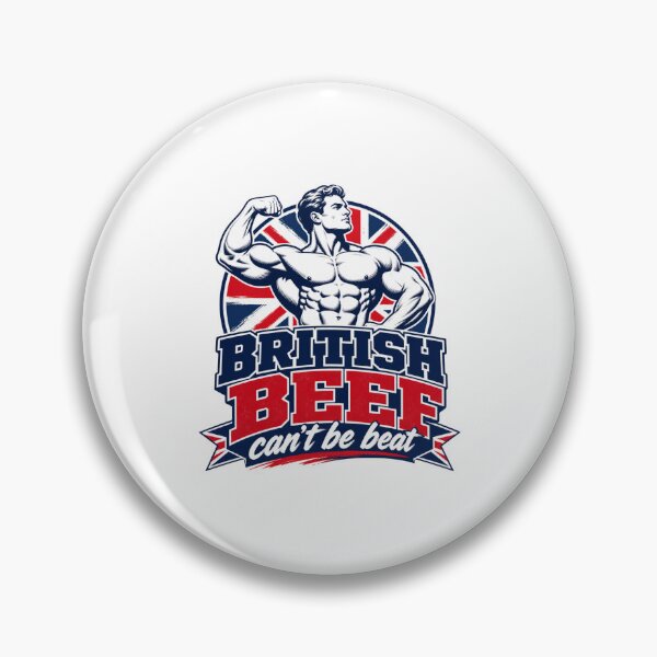 Item preview, British Beef Can’t Be Beat Fitness Bodybuilding designed and sold by BearLoveDesign.