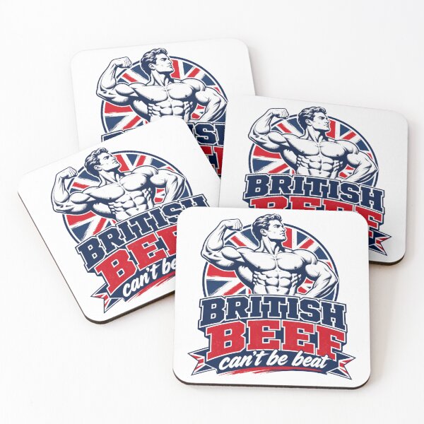 Item preview, British Beef Can’t Be Beat Fitness Bodybuilding designed and sold by BearLoveDesign.