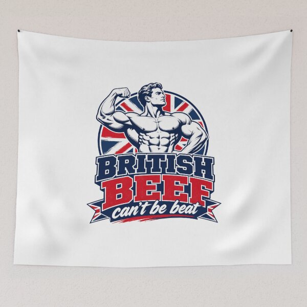 Item preview, British Beef Can’t Be Beat Fitness Bodybuilding designed and sold by BearLoveDesign.