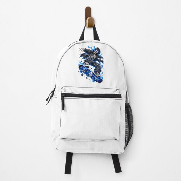 Item preview, Blue Flame Skeleton Skater Streetwear Art designed and sold by TinyWeird.