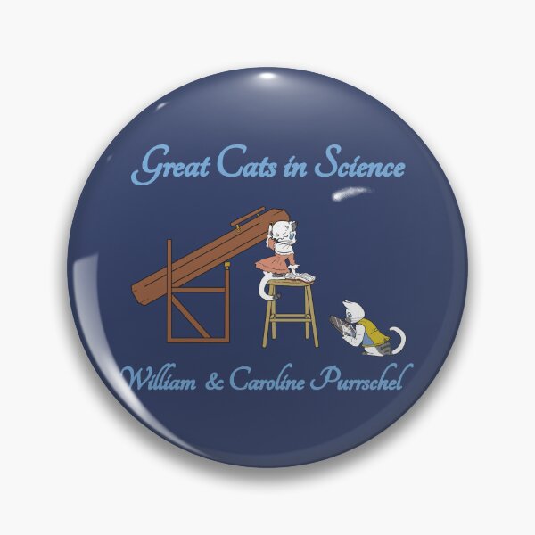 Item preview, Great Cats in Science - William & Caroline Purrschel designed and sold by T.K. Arispe.