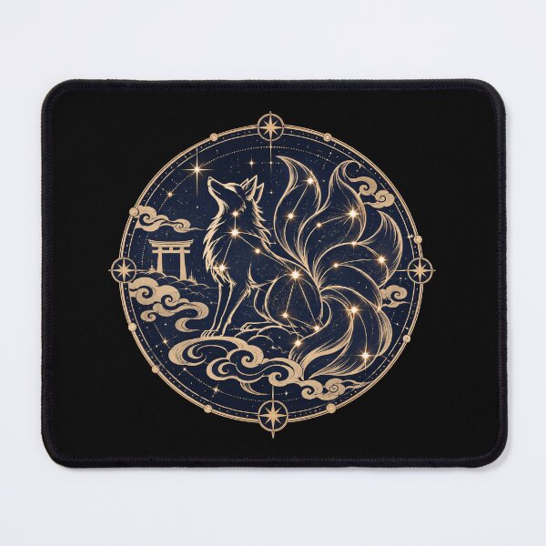 Item preview, Inari Okami Constellation – Japanese Shinto Celestial Fox designed and sold by TeikunShop.