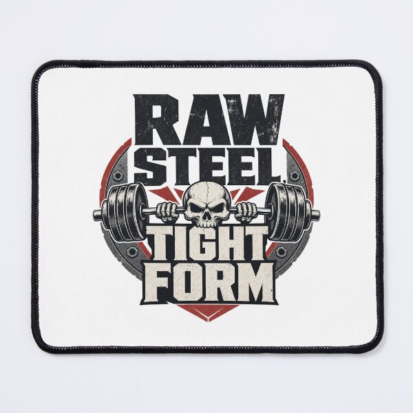 Item preview, Raw Steel Tight Form Skull Weightlifting designed and sold by BearLoveDesign.