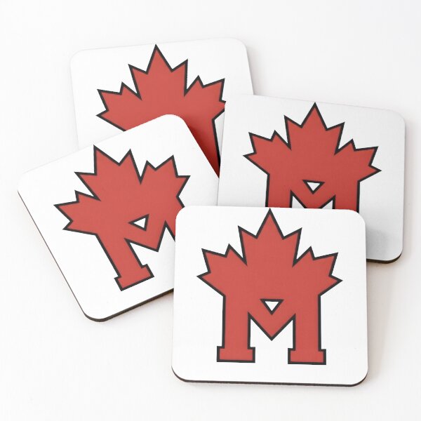 Item preview, Modern Canadian Pride Letter M Maple Leaf Emblem designed and sold by Murvel-Ink.