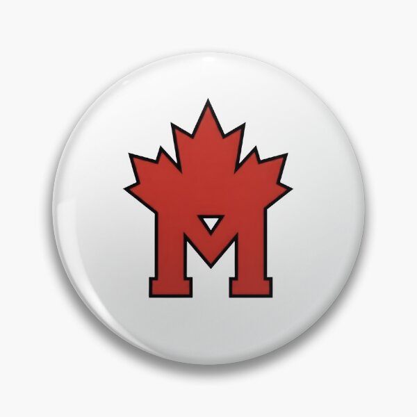 Item preview, Modern Canadian Pride Letter M Maple Leaf Emblem designed and sold by Murvel-Ink.