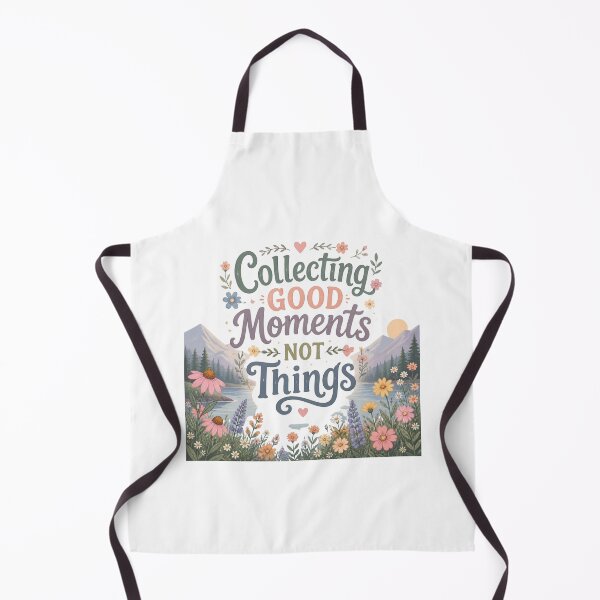 Item preview, Collecting Good Moments Not Things | Nature Lover Inspirational Quote designed and sold by Joyfulfabric.