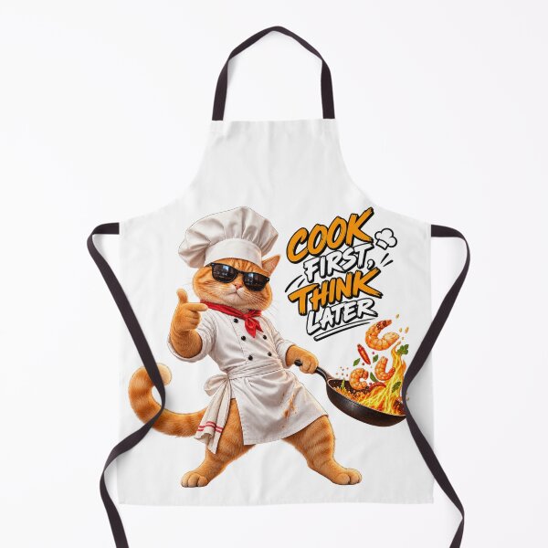 Item preview, Cook First Think Later designed and sold by KreatikaShop.