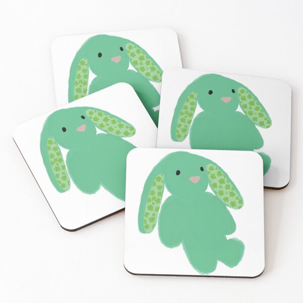 Item preview, green bunny stuffed toy designed and sold by fairytalemuse.
