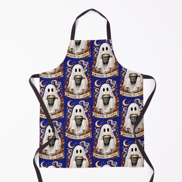 Item preview, Caffeine ’Til I Haunt: Cozy Ghost Coffee Artwork designed and sold by Tianjie-Yishu.