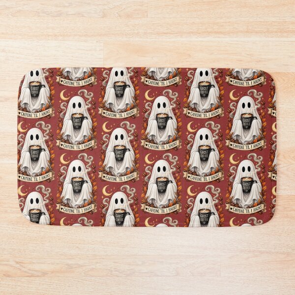 Item preview, Caffeine ’Til I Haunt: Cozy Ghost Coffee Artwork designed and sold by Tianjie-Yishu.