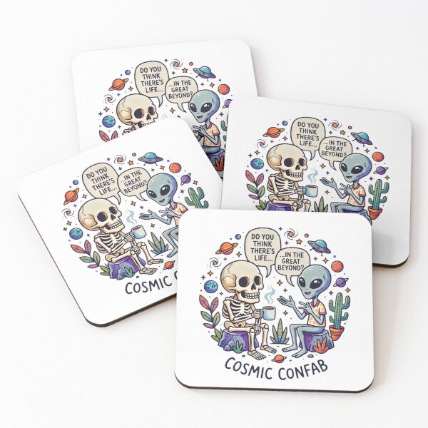 Item preview, Alien and Skeleton Coffee Break designed and sold by Artesil.