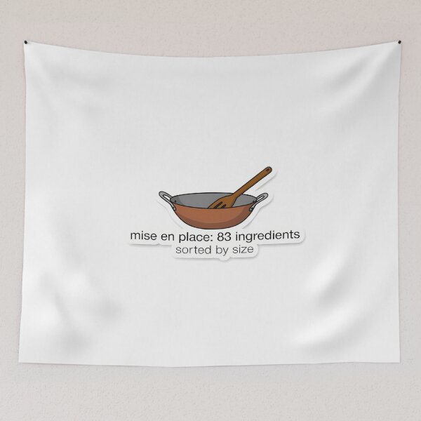 Item preview, Minimalist Wok & Ingredients Text designed and sold by NiftyWrx.