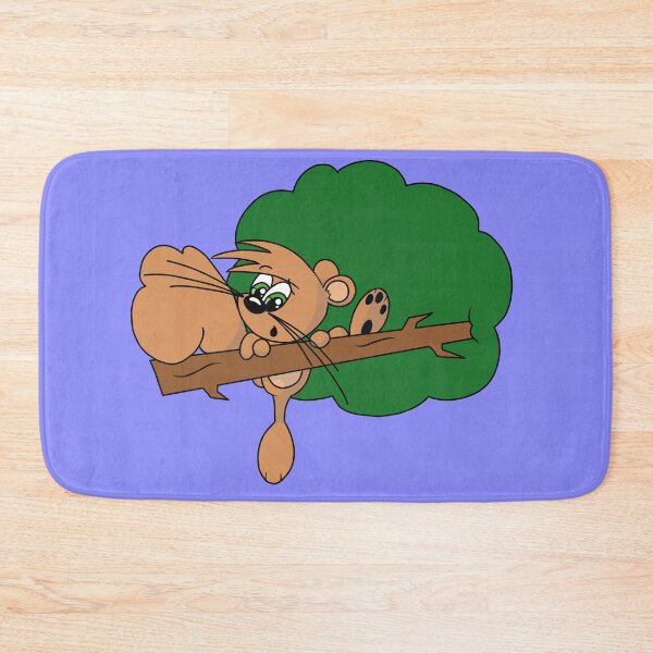 Item preview, Scooter the Squirrel Hanging on a Tree Branch Cute Kawaii Squirrel  designed and sold by CozyCritters8.