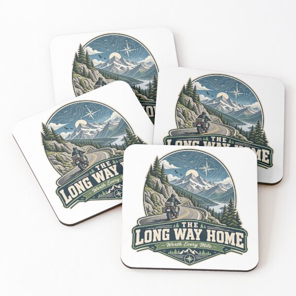 Item preview, The Long Way Home Adventure Motorcycle Touring designed and sold by TorqueTheoryLab.