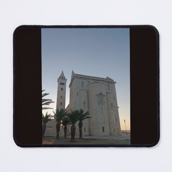 Item preview, Trani Cathedral at Sunset - Romanesque Architecture & Palm Trees in Puglia designed and sold by EpicVistas.