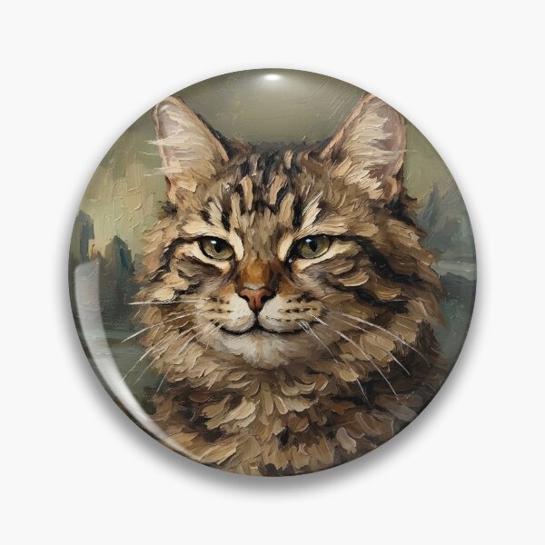 Item preview, Leonardo da Vinci's Mona Lisa Cat designed and sold by HeyGlad.