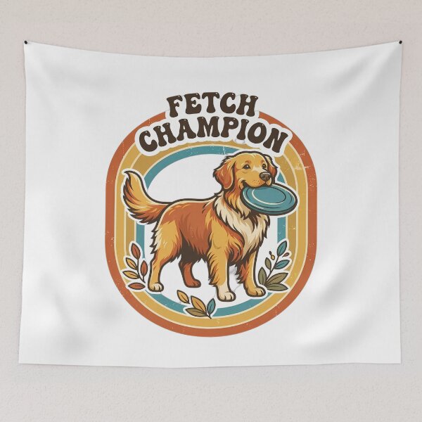 Item preview, Golden Retriever Holding Flying Frisbee designed and sold by SHOP-Corner.