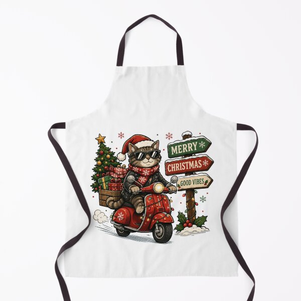 Item preview, Merry Christmas good vibes cat designed and sold by DailyQuestPrint.