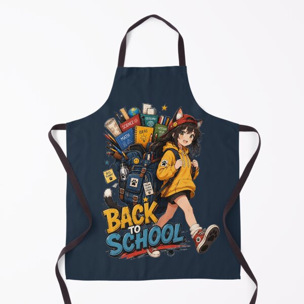 Item preview, Anime Neko School Girl Back To School Backpack Illustration designed and sold by BLUESKY11a.