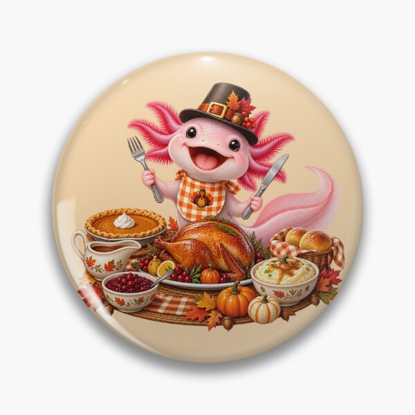 Item preview, Axolotl Thanksgiving Feast designed and sold by Giddy Bear Gifts.
