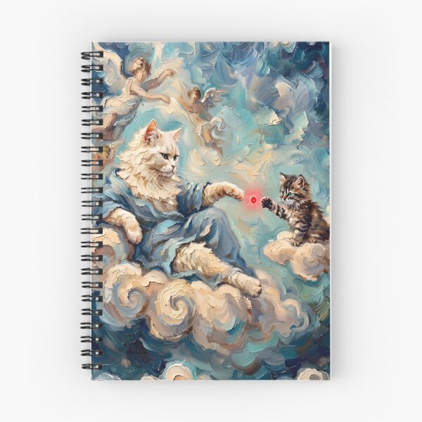 Item preview, Michelangelo's The Creation of Adam (cat) designed and sold by HeyGlad.