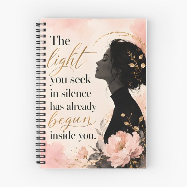Item preview, Inner Light Inspirational Quote Floral Woman Portrait designed and sold by GutyzDesignsES.