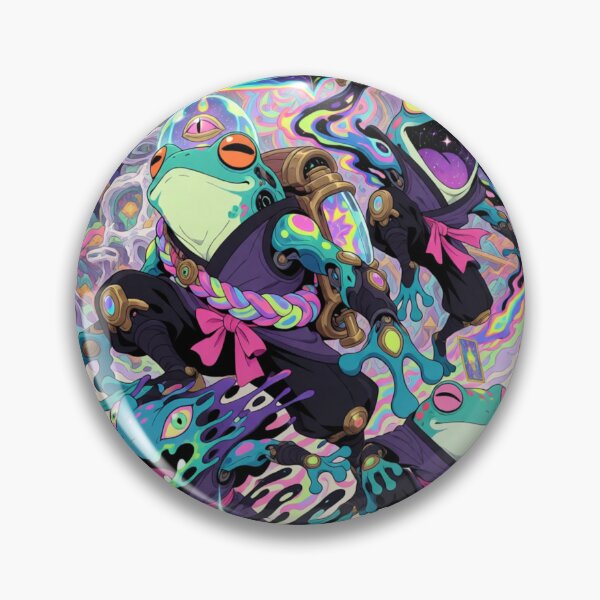 Item preview, Cosmic Shinobi: Leap of the Neon Amphibians designed and sold by SabaMirzique.