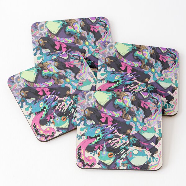 Item preview, Cosmic Shinobi: Leap of the Neon Amphibians designed and sold by SabaMirzique.
