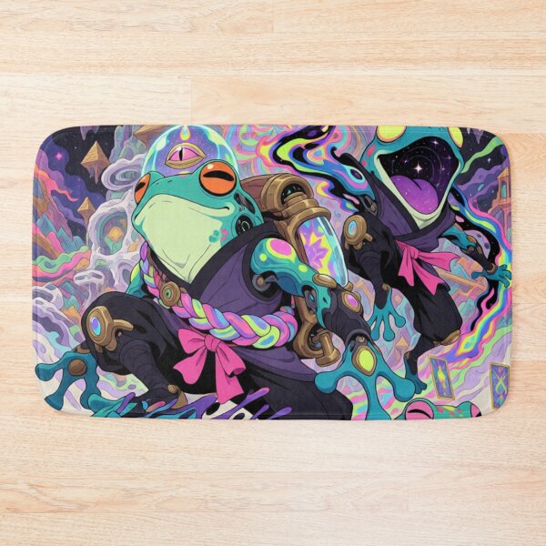 Item preview, Cosmic Shinobi: Leap of the Neon Amphibians designed and sold by SabaMirzique.